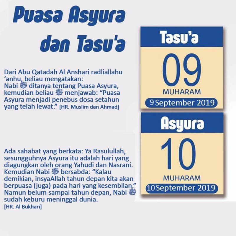Apa Keutamaan dan Hikmah Puasa Tasu'a? Berikut Penjelasannya 