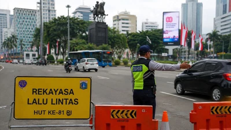 Dishub DKI Jakarta Terapkan Rekayasa Lalu Lintas Situasional Sambut HUT Ke-81 RI